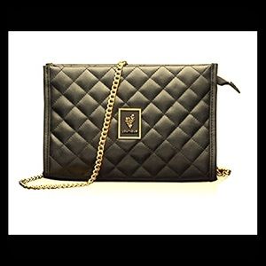 Younique Black Quilted Makeup Bag/Purse